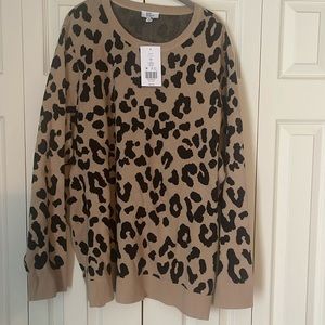 Kim Rogers Cheetah Print Sweater